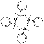 结构式 CAS# 77-63-4, 1,3,5,7-四甲基四苯基环四硅氧烷