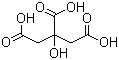structure of CAS# 77-92-9, Citric acid;Citric acid anhydrous; 2-Hydroxy-1,2,3-propanetricarboxylic acid; 2-Hydroxytricarballylic acid