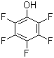 structure of CAS# 771-61-9, Pentafluorophenol;2,3,4,5,6-Pentafluorophenol; PFP