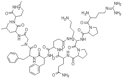 9-(N-Methylglycine)-substance P molecular structure (CAS 77128-75-7)