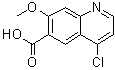 结构式 CAS# 771464-30-3, 4-氯-7-甲氧基-6-喹啉羧酸