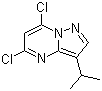 结构式 CAS# 771510-32-8, 5,7-二氯-3-异丙基吡唑并[1,5-a]嘧啶