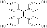 structure of CAS# 7727-33-5, 1,1,2,2-Tetrakis(4-hydroxyphenyl)ethane;Ethanediylidenetetrakisphenol