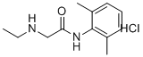 structure of CAS# 7729-94-4, Monoethylglycinexylidide hydrochloride;N-(2,6-dimethylphenyl)-2-(ethylamino)acetamide;hydrochloride