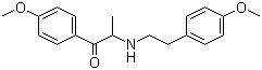 结构式 CAS# 773045-10-6, 2-(4-甲氧基苯乙胺基)-1-(4-甲氧基苯基)丙基-1-酮