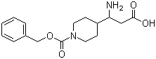 structure of CAS# 773123-81-2, 3-(N-Cbz-Piperidin-4-yl)-3-aminopropanoic acid;beta-Amino-1-[(phenylmethoxy)carbonyl]-4-piperidinepropanoic acid
