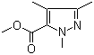 结构式 CAS# 773136-70-2, 1,3,4-三甲基-1H-吡唑-5-羧酸甲酯