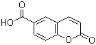 结构式 CAS# 7734-80-7, 香豆素-6-羧酸; 6-羧基香豆素