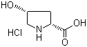 structure of CAS# 77449-94-6, cis-4-Hydroxy-D-proline hydrochloride