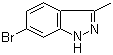 结构式 CAS# 7746-27-2, 6-溴-3-甲基吲唑