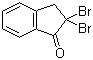 structure of CAS# 7749-02-2, 2,2-Dibromo-1-indanone;2,2-Dibromo-2,3-dihydro-1H-inden-1-one; NSC 128362