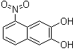 structure of CAS# 77542-54-2, 5-Nitro-2,3-naphthalenediol