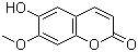 结构式 CAS# 776-86-3, 异莨菪亭; 6-羟基-7-甲氧基香豆素; 6-羟基-7-甲氧基-2-苯并吡喃酮