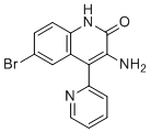 structure of CAS# 77616-97-8, Bromazepam EP Impurity D;3-Amino-6-bromo-4-(pyridin-2-yl)quinolin-2(1H)-one