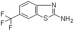 structure of CAS# 777-12-8, 2-Amino-6-(trifluoromethyl)-1,3-benzothiazole;6-Trifluoromethyl-1,3-benzothiazol-2-amine