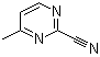 structure of CAS# 77768-02-6, 4-Methyl-2-pyrimidinecarbonitrile;2-Cyano-4-methylpyrimidine; 4-Methylpyrimidine-2-carbonitrile