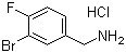 structure of CAS# 77771-03-0, 3-Bromo-4-fluorobenzylamine hydrochloride