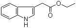 structure of CAS# 778-82-5, Ethyl 3-indoleacetate;Ethyl indol-3-ylacetate; 1H-Indole-3-acetic acid ethyl ester