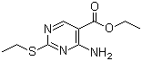 structure of CAS# 778-97-2, Ethyl 4-amino-2-(ethylthio)-5-pyrimidinecarboxylate;4-Amino-2-(ethylthio)-5-pyrimidinecarboxylic acid ethyl ester