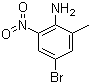 结构式 CAS# 77811-44-0, 4-溴-2-甲基-6-硝基苯胺