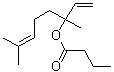 structure of CAS# 78-36-4, Linalyl butyrate;NSC 46144; Linalool butyrate