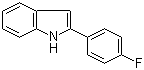 结构式 CAS# 782-17-2, 2-(4-氟苯基)吲哚