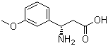 结构式 CAS# 783300-35-6, (S)-3-氨基-3-(3-甲氧基苯基)丙酸