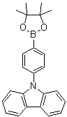 结构式 CAS# 785051-54-9, 9-[4-(4,4,5,5-四甲基-1,3,2-二氧硼杂环戊烷-2-基)苯基]-9H-咔唑