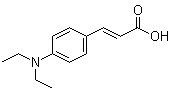 structure of CAS# 78776-25-7, 4-(Diethylamino)cinnamic acid;3-[4-(Diethylamino)phenyl]-2-propenoic acid; p-(Diethylamino)cinnamic acid