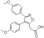 结构式 CAS# 78967-07-4, 莫苯唑酸