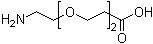 structure of CAS# 791028-27-8, 3-[2-(2-Aminoethoxy)ethoxy]-propanoic acid