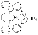 结构式 CAS# 79255-71-3, [1,4-双(二苯基膦基)丁烷](1,5-环辛二烯)铑(I)四氟硼酸盐