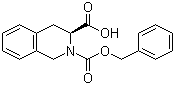 structure of CAS# 79261-58-8, (S)-(+)-N-Cbz-1,2,3,4-tetrahydroisoquinoline-3-carboxylic acid;(3S)-2-Carbobenzoxy-1,2,3,4-tetrahydroisoquinoline-3-carboxylic acid; Z-D-[3S]-1,2,3,4-tetrahydroisoquinoline-3-carboxylic acid