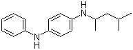 结构式 CAS# 793-24-8, N-(1,3-二甲基丁基)-N'-苯基对苯二胺; 橡胶防老剂 4020; 橡胶防老剂 6PPD