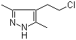 结构式 CAS# 79379-05-8, 4-(2-氯乙基)-3,5-二甲基-1H-吡唑