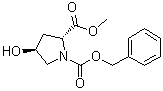 结构式 CAS# 79433-95-7, N-苄氧羰基-反式-4-羟基-D-脯氨酸甲酯