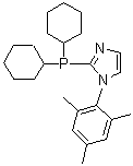 结构式 CAS# 794527-14-3, 2-(二环己基膦基)-1-间三甲基苯基-1H-咪唑
