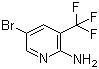 结构式 CAS# 79456-34-1, 2-氨基-5-溴-3-(三氟甲基)吡啶