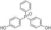 structure of CAS# 795-43-7, Bis(4-hydroxyphenyl)phenylphosphine oxide;4,4'-(Phenylphosphinylidene)bisphenol; p,p'-(Phenylphosphinylidene)bisphenol