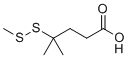 structure of CAS# 796073-55-7, 4-Methyl-4-(methyldisulfanyl)pentanoic acid