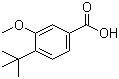 结构式 CAS# 79822-46-1, 3-甲氧基-4-叔丁基苯甲酸