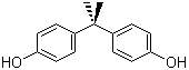 structure of CAS# 80-05-7, Bisphenol A;2,2-Bis-4-hydroxyphenylpropane; 4,4'-Dihydroxy-2,2-diphenylpropane; 4,4'-Isopropylidenediphenol