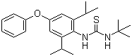 structure of CAS# 80060-09-9, Diafenthiuron;3-(2,6-Diisopropyl-4-phenoxyphenyl)-1-tert-butyl-thiourea; 1-tert-Butyl-3-(2,6-diisopropyl-4-phenoxyphenyl)thiourea