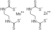 structure of CAS# 8018-01-7, Mancozeb;Manganese zinc ethylenebisdithiocarbamate; ((1,2-Ethanediylbis(carbamodithioato)))manganese mixture with ((1,2-ethandiylbis(carbamodithioate)))zinc