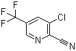 structure of CAS# 80194-70-3, 3-Chloro-5-trifluoromethylpyridine-2-carbonitrile;3-Chloro-5-(trifluoromethyl)pyridine-2-carbonitrile; 3-Chloro-5-(trifluoromethyl)-2-pyridinecarbonitrile