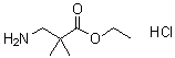 structure of CAS# 80253-38-9, Ethyl 3-amino-2,2-dimethylpropanoate hydrochloride