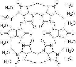 结构式 CAS# 80262-44-8, 葫芦[6]脲十二水合物