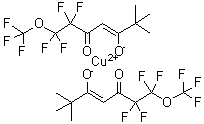 结构式 CAS# 80289-21-0, 1,1,2,2-四氟-6,6-二甲基-1-(三氟甲氧基)-3,5-庚烷二酮铜络合物