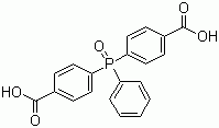 structure of CAS# 803-19-0, Bis(4-carboxyphenyl)phenyl-phosphine oxide;4,4'-(Phenylphosphinylidene)dibenzoic acid