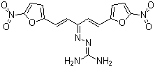 结构式 CAS# 804-36-4, 硝呋烯腙; 双(5-硝基呋喃亚甲基)丙酮丙脒腙